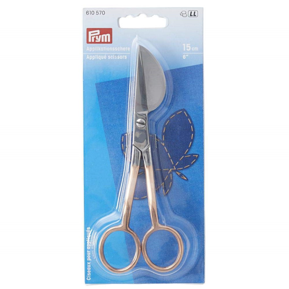 P610570 - Appliqu scissors 6 inch rose gold