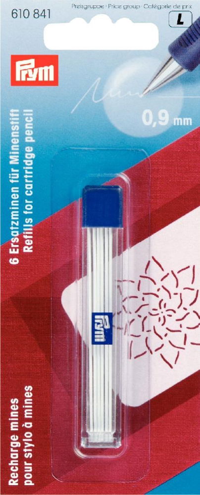 P610841 - Refills for cartridge pencil white x 6pc