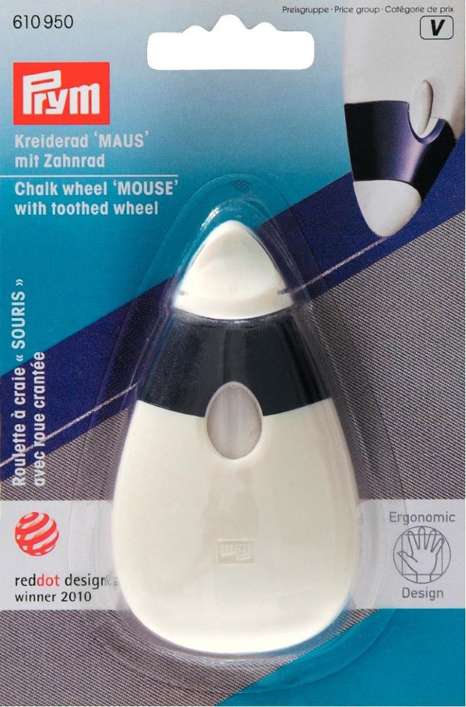 P610950 - Chalk wheel Mouse ergonomic x 1pc