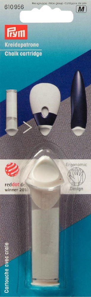 P610956 - Chalk cartridge white ergonomic x 1pc