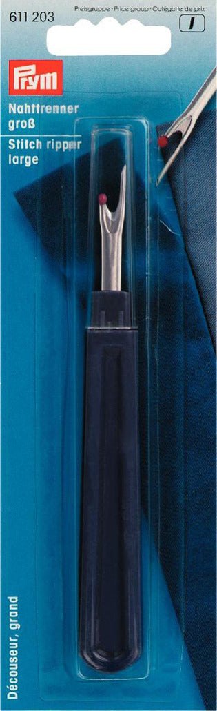P611203 - Stitch Ripper large  plastic w. steel blade/ball point x 1pc