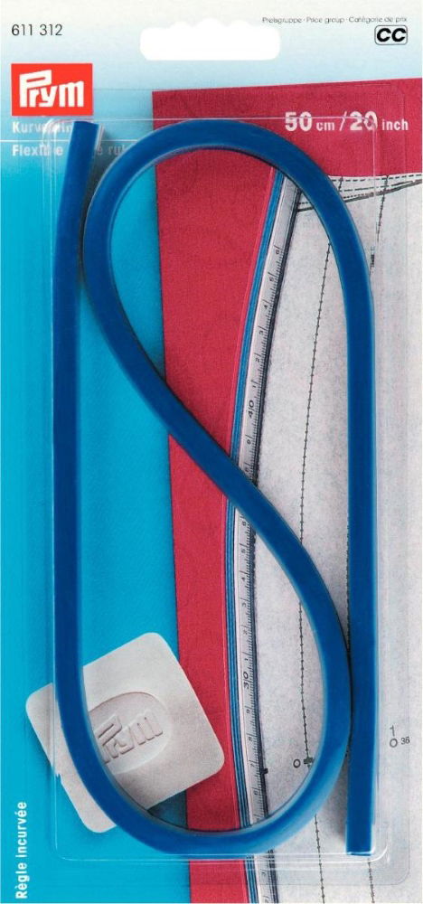 P611312 - Flexible Curved Rule 46cm/18 inch x 1pc
