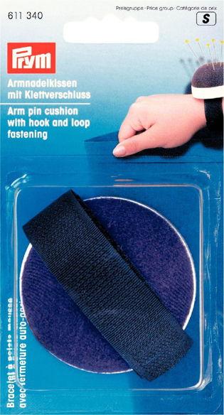 P611340 - Arm Pin Cushion with hook/loop strap blue x 1pc