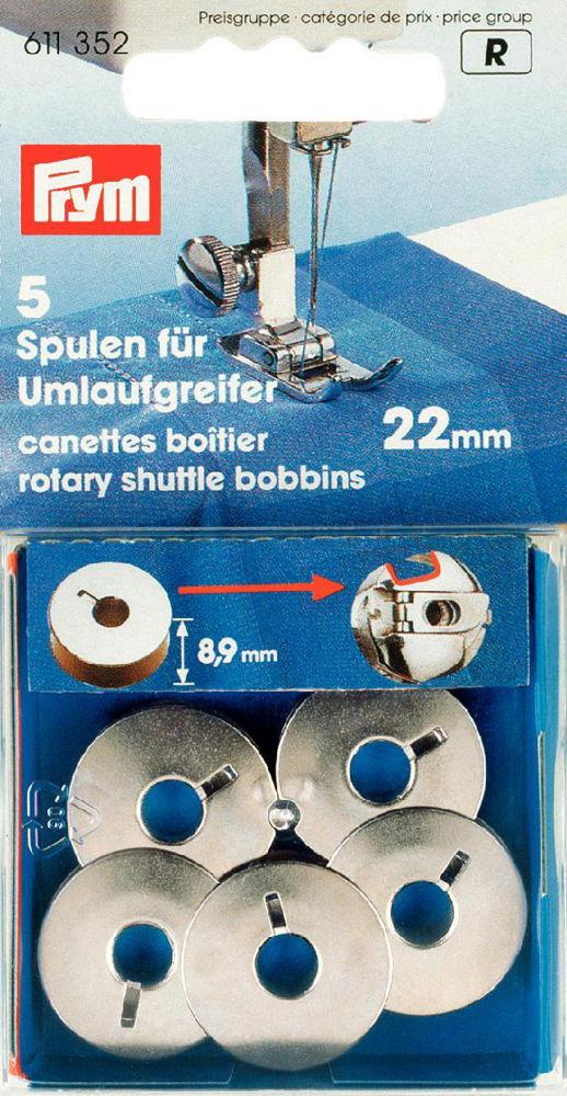 P611352 - Bobbin sew Mach for double rotary shuttle metal 2 x 5pc