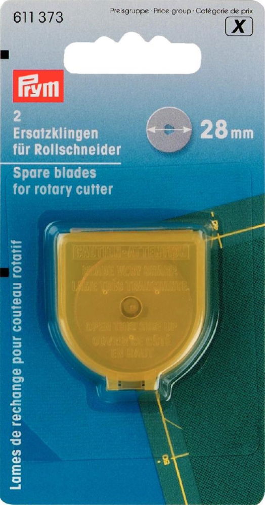 P611373 - Spare Blades for Rotary Cutter Mini 28mm x 2pc