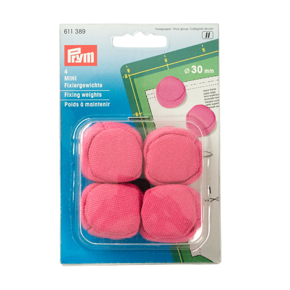 P611389 - FIXING WEIGHT MINI 30mm PINK 4 PC