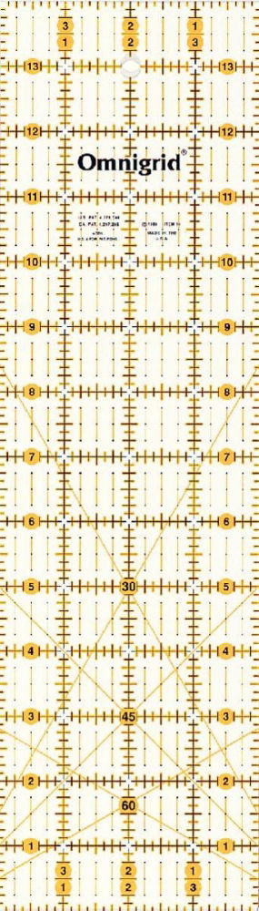 P611477 - Uni Ruler with inch scale 4 x 14 inch angles x 1pc
