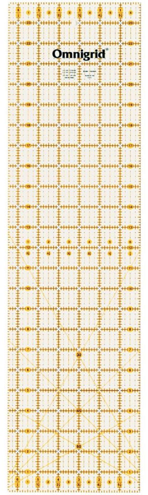 P611485 - Uni Ruler with  inch scale 6.5 x 24 inch angles x 1pc