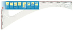 P611499 - Dressmaker's Ruler transparent x 1pc