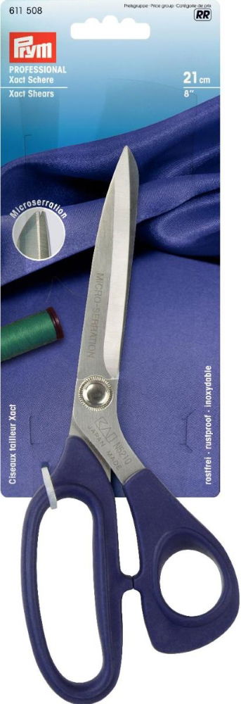 P611508 - Professional Xact Scissors 8'' 21cm Micro Serration x 1pc
