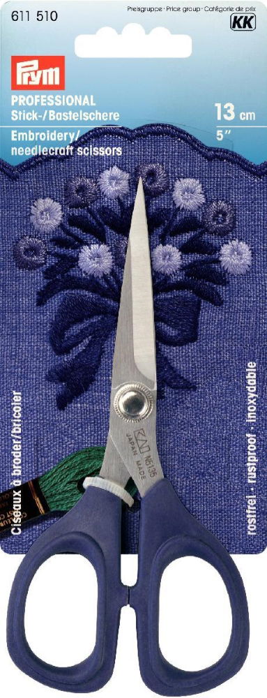 P611510 - Professional Embroidery and Needlecraft Scissors HT 5'' 13cm x 1pc