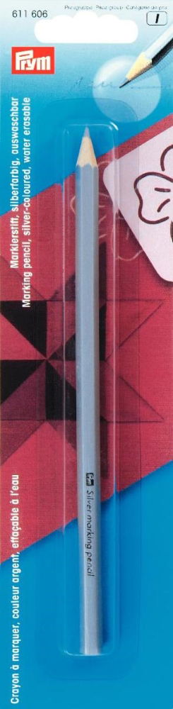 P611606 - Marking Pencil silver col water erasable x 1pc