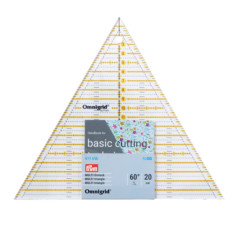 P611656 - Patchwork ruler triangle Multi 20 cm Omnigrid