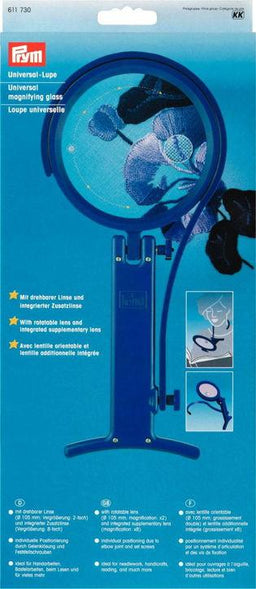 P611730 - Universal Magnifying Glass with bracket blue x 1pc