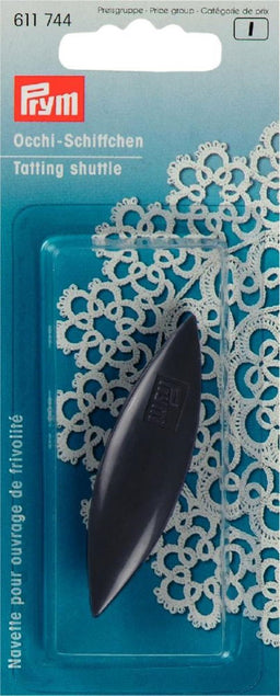 P611744 - Tatting Shuttle plastic 65 mm assorted colours x 1pc