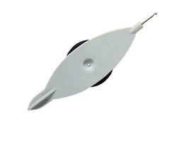 P611745 - Tatting Shuttle plastic/steel 75mm grey x 1pc