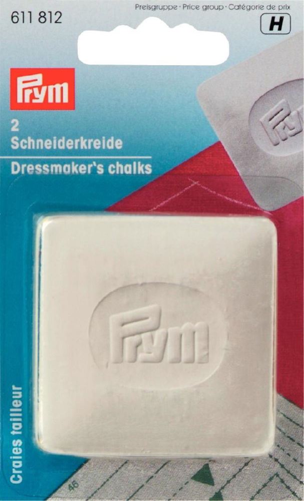 P611812 - Dressmaker's chalks slabs white x 2pc