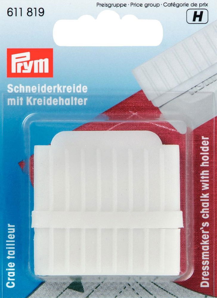 P611819 - Dressmaker's chalks slab with holder & sharpener x 1pc