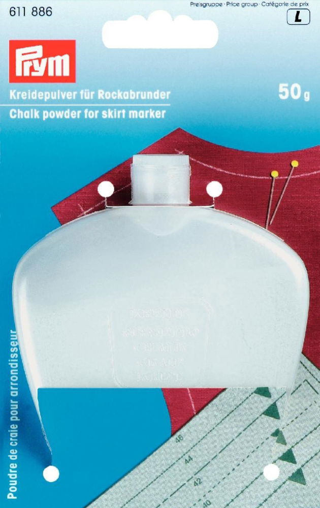 P611886 - Chalk Refills for Skirt Marker white x 50g