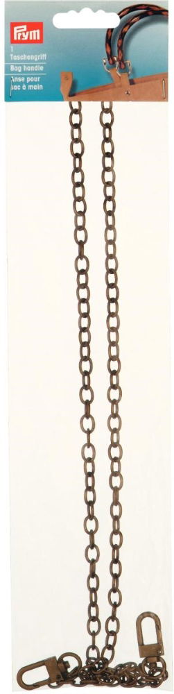 P615173 - Bag handle Leandra antique brass x 1pc