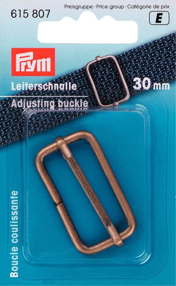P615807 - ** Adjusting buckle 30 mm antique brass x 1 pc