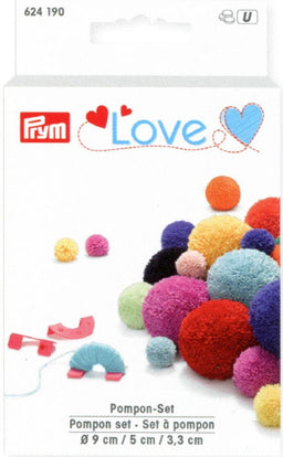 P624190 - Prym Love Pompon Set TURQ PINK BLUE