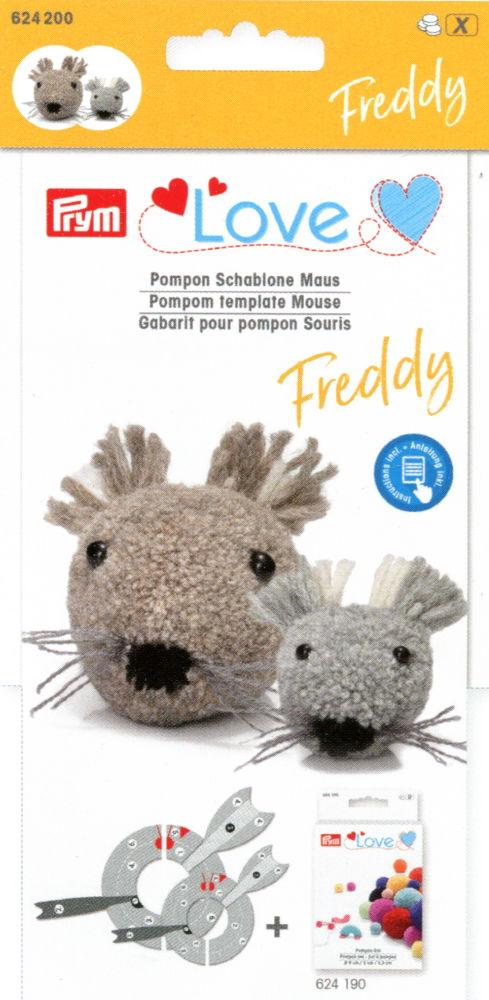 P624200 - Prym Love Pompom template Mouse Freddy