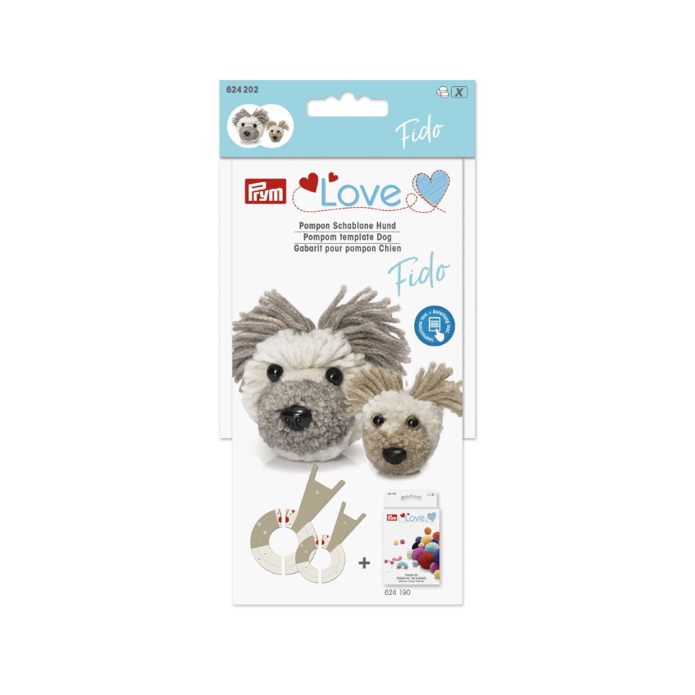 P624202 - Prym Love Pompom template Dog Fido