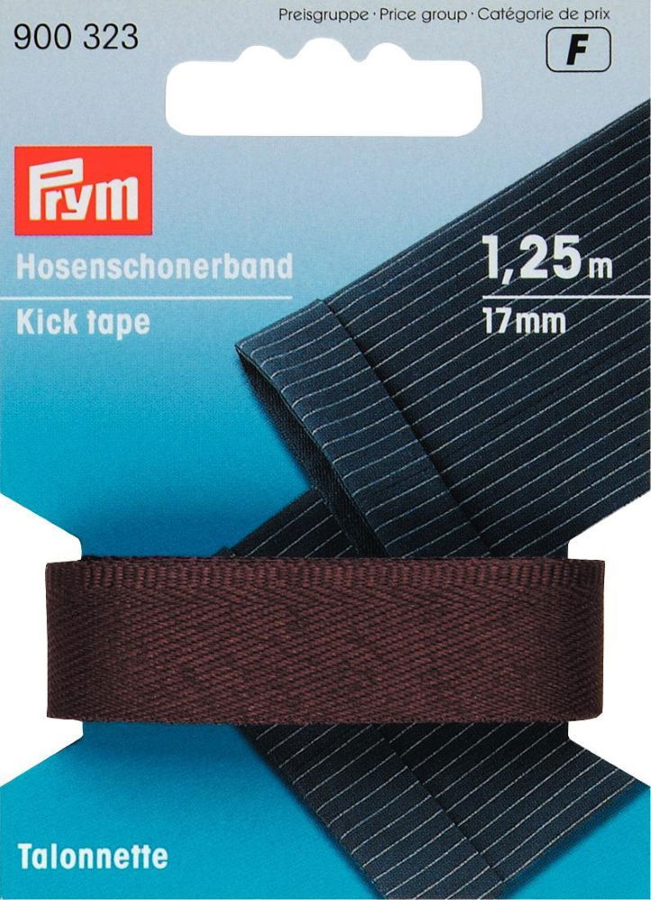 P900323 - **Kick tape medium brown 17mm x 1.25mtr