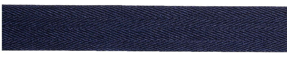 P901657 - Cotton tape strong 20 mm navy blue x 30mtr