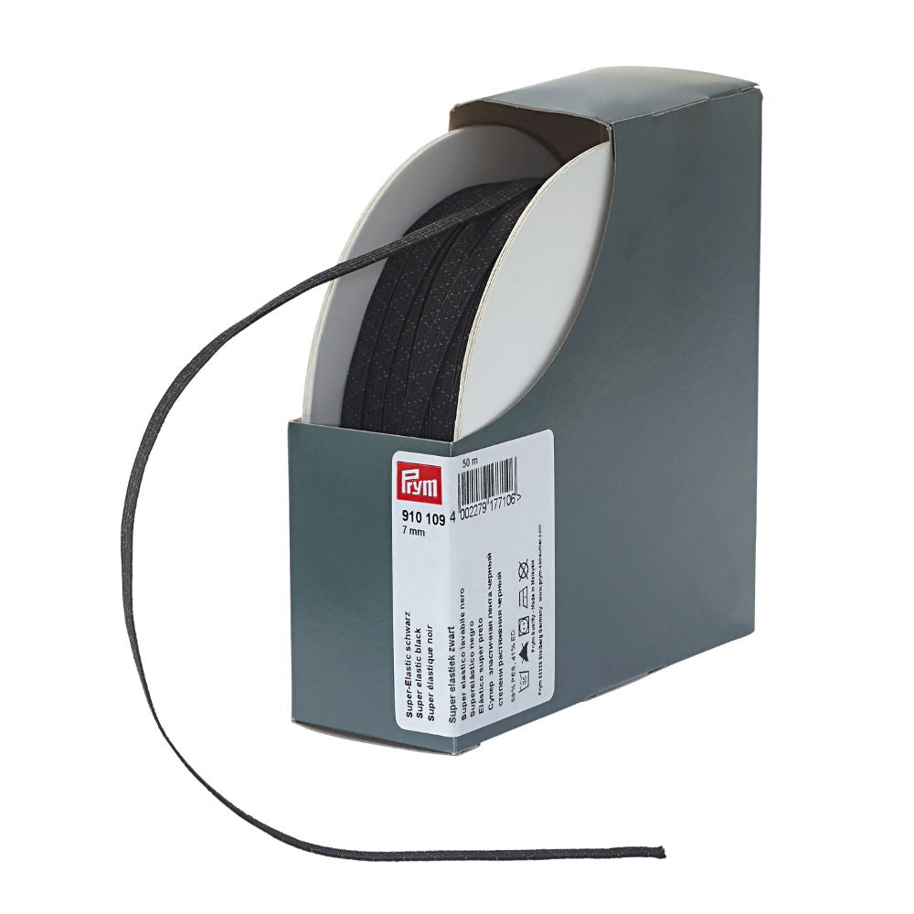 P910109 - Super-Elastic 7 mm black x 50mtr