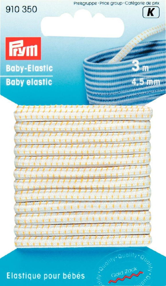 P910350 - Baby-Elastic 4.5 mm white x 3mtr