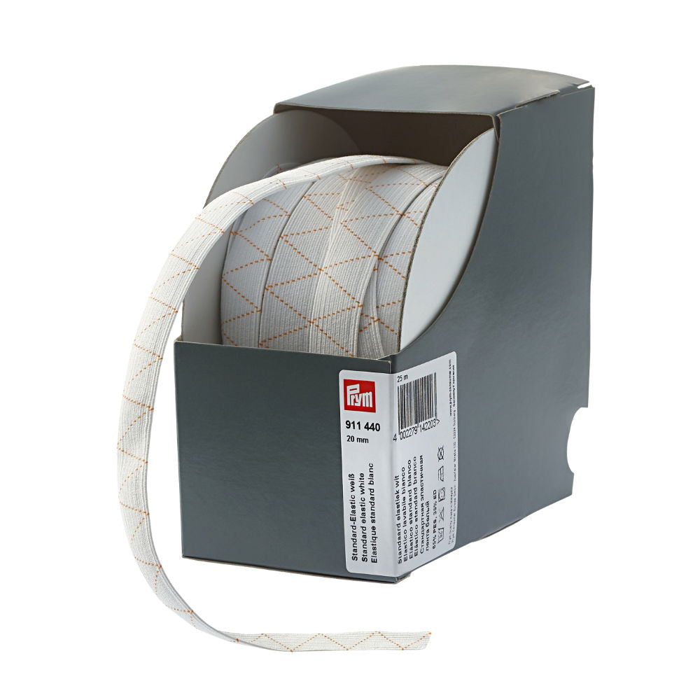 P911440 - Standard-Elastic 20 mm white