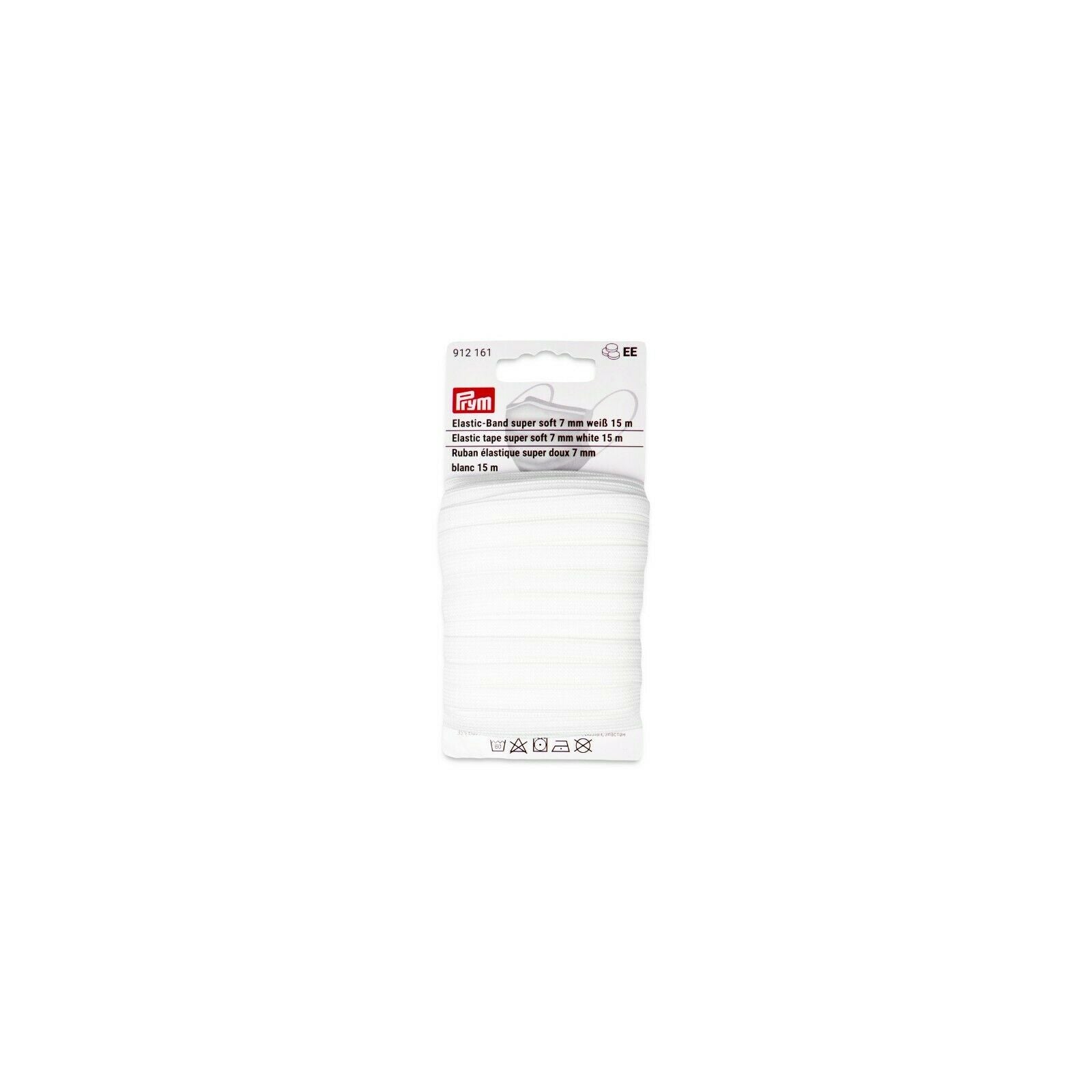 P912161 - **ELASTIC TAPE SUPER SOFT 7mm WHITE 15m