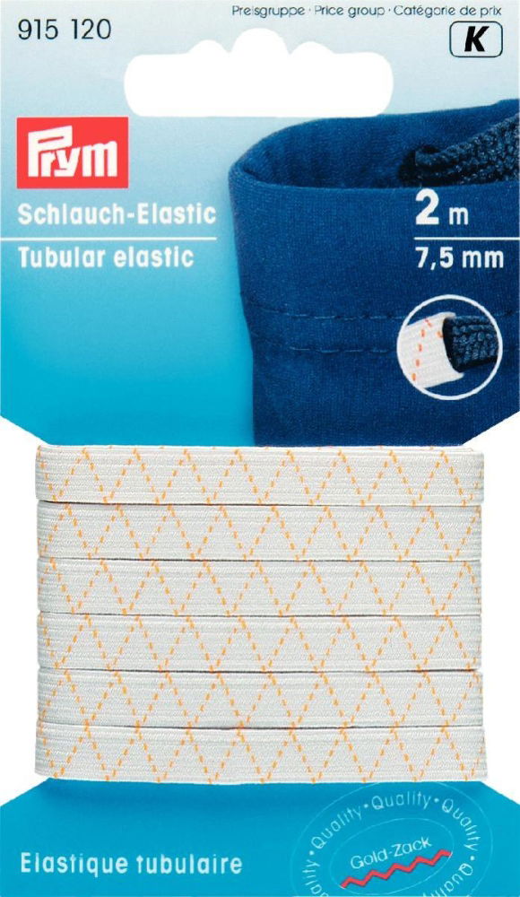 P915120 - Tubular-Elastic 7.5 mm white x 2mtr