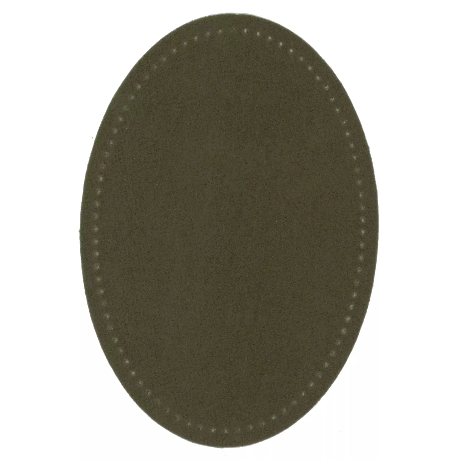 P929037 - Patches imitation suede iron-on 9.5 x 14.5cm olive 2pc