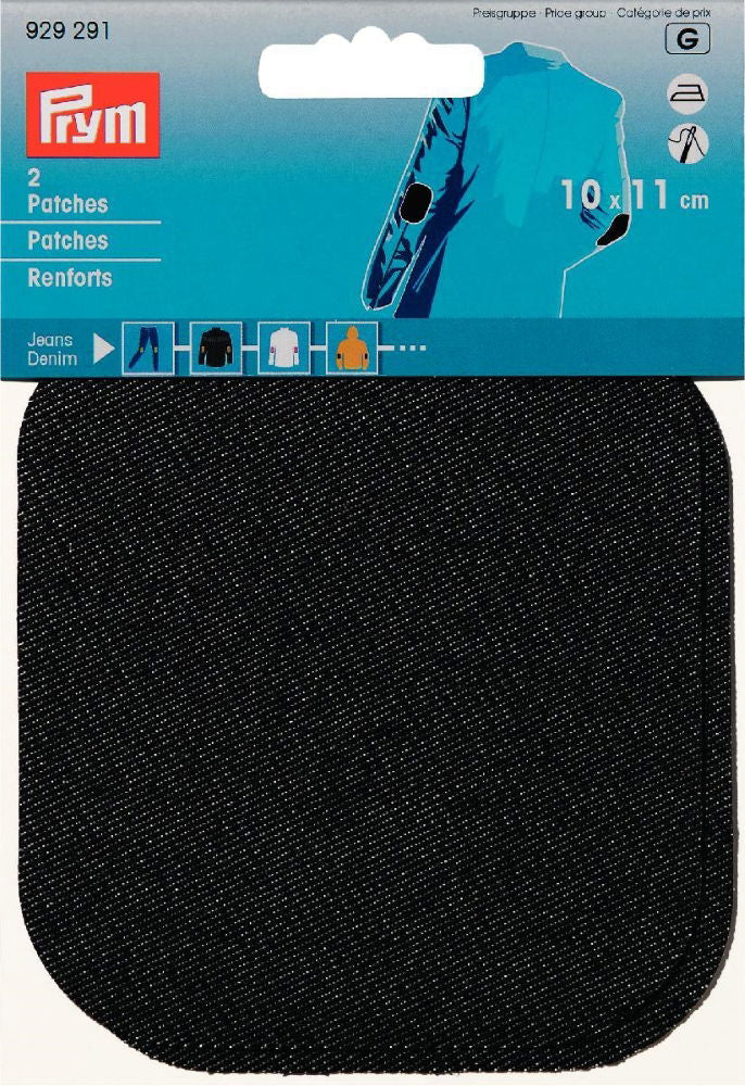 P929291 - Patches denim for ironing 10 x 11cm black