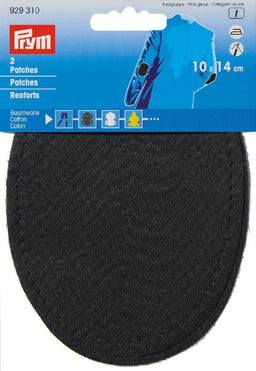 P929310 - Patches CO for ironing 10 x 14cm black x 2pc