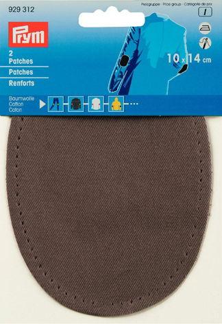 P929312 - Patches CO for ironing 10 x 14cm grey x 2pc