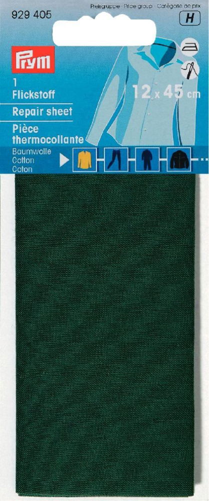 P929405 - Repair sheet CO iron-on 12 x 45cm green x 0.054m