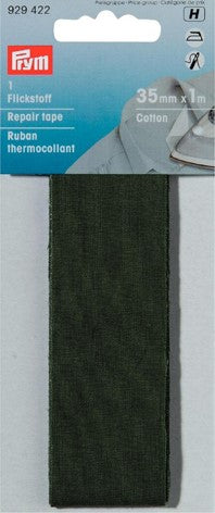 P929422 - **Repair tape CO iron-on 3.5 x 100cm khaki x 0.035m