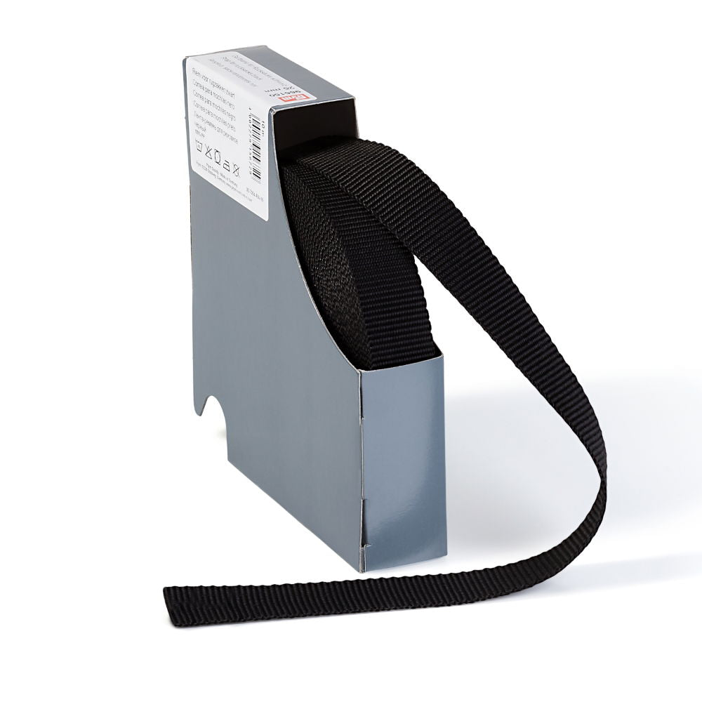 P965150 - Strap for rucksacks 25mm black x 10mtr