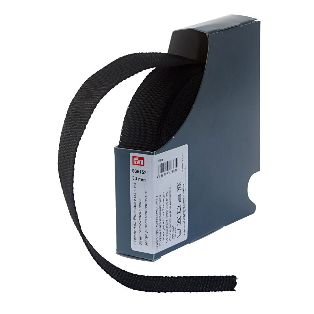 P965152 - Strap for rucksacks 30mm black x 10mtr