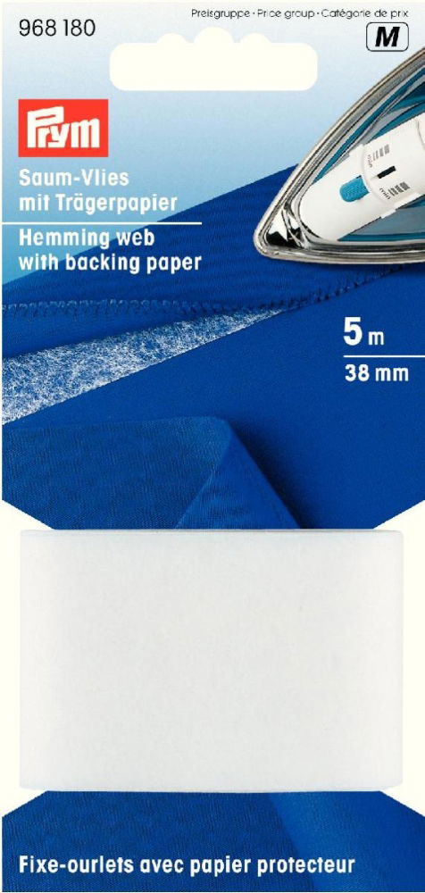 P968180 - Hemming Web with backing paper 38mm white x 5m