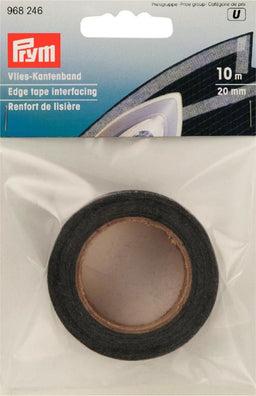 P968246 - EDGE  TAPE INTERFACING 20mm GRAPHITE (10m)