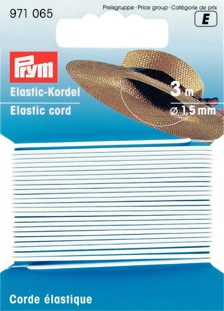 P971065 - Elastic-Cord 1.5mm white x 3m
