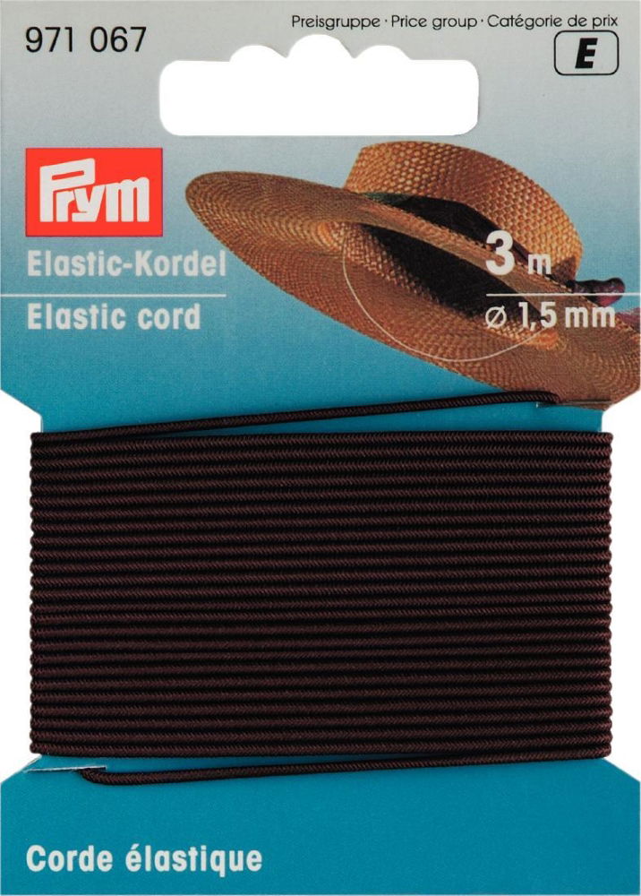 P971067 - Elastic-Cord 1.5mm brown x 3m