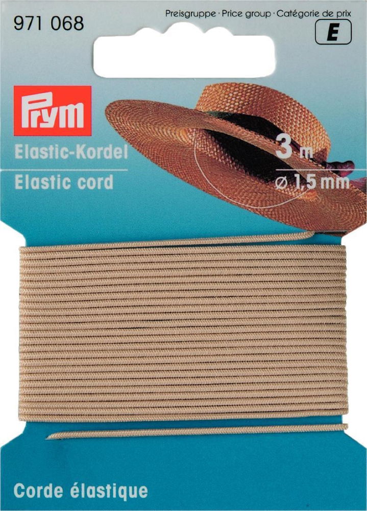 P971068 - Elastic-Cord 1.5mm beige x 3m
