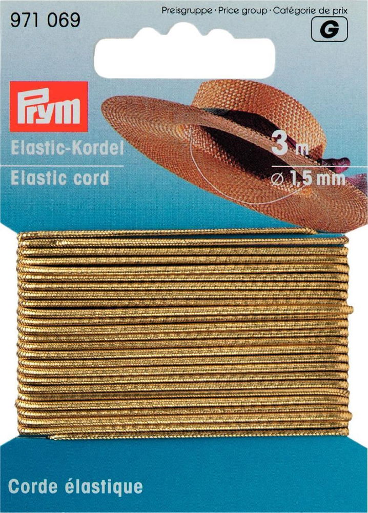 P971069 - Elastic-Cord 1.5mm gold x 3m