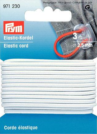 P971230 - Elastic-Cord 2.5mm white x 3m